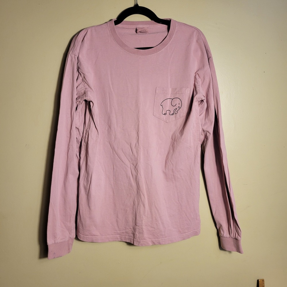 Ivory Ella Long Sleeve T-Shirt Womens Medium Pink Good Wave Graphic Aquarius - Picture 3 of 10